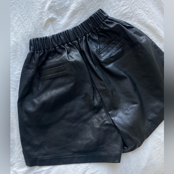 Nasty Gal Faux Leather Shorts - Picture 2 of 3